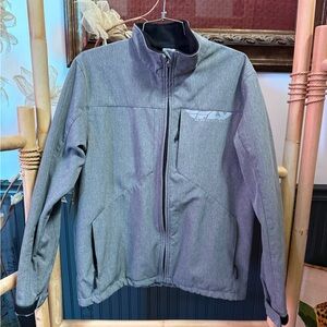 Fly Racing Ops Moto Softshell Jacket Grey Zip Front Performance Sz Small 💚🍄